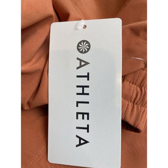 Athleta 10 12 Arrival MIDI Skirt Size 12 Sunbaked Clay Red - Picture 5 of 6